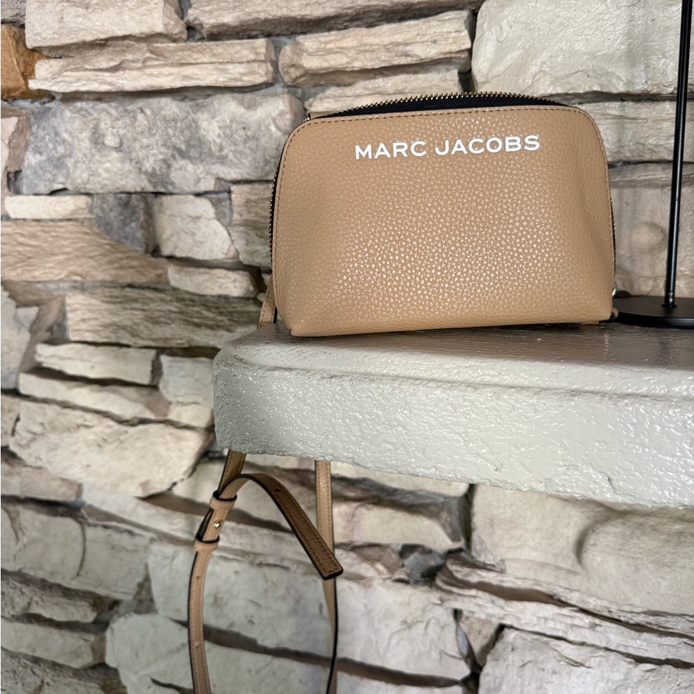Marc Jacobs Tan Mini Crossbody Bag Textured Leather